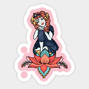 zen goddess Sticker